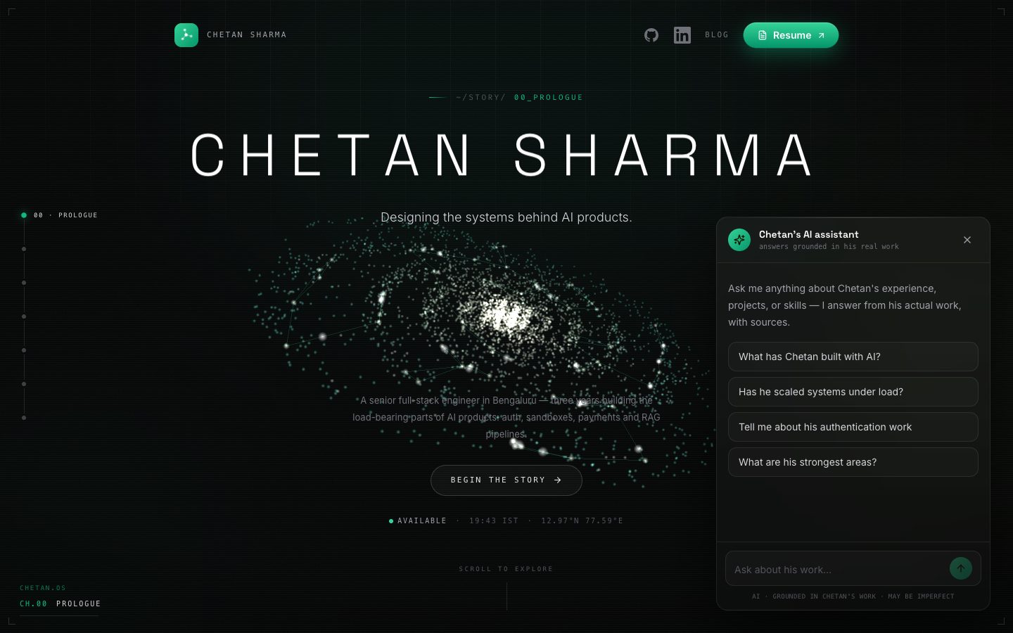 engineerchetansharma.com + RAG Assistant